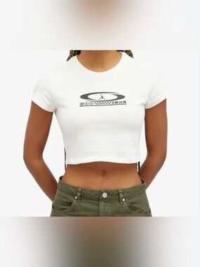 Nike Jordan cactus jack Logo Crop Tee - Women's Casual Short Sleeve